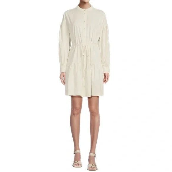 NWT Alex Marie Benson Button Front Tiered Linen Dress size 12 - Picture 1 of 7